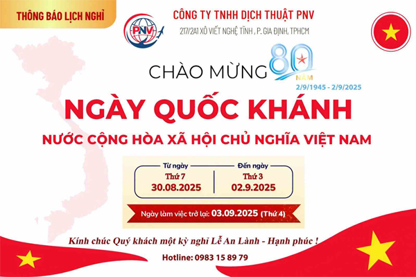 nghỉ lễ 2/9