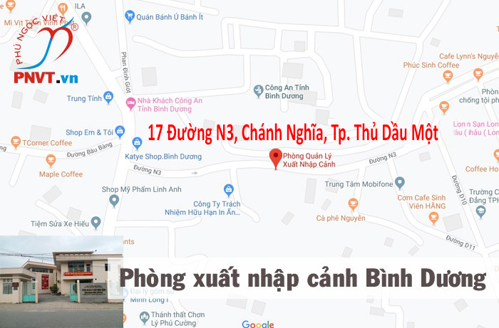 phòng quản lý xuất nhập cảnh Bình Dương