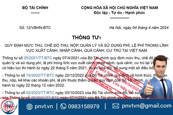 Văn bản hợp nhất 12/VBHN-BTC